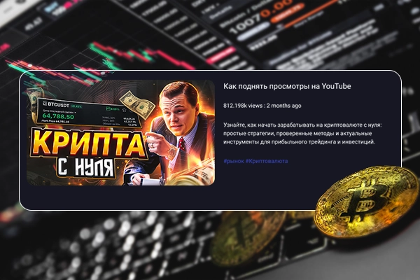 Превью youtube крипта с нуля